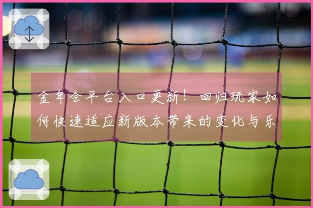 金年会平台入口更新！回归玩家如何快速适应新版本带来的变化与乐趣
